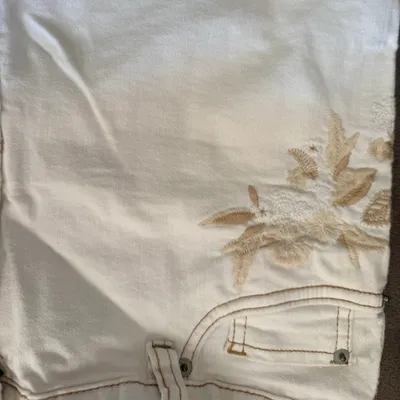 Pantalon blanc brodé Encuentro - Taille 46